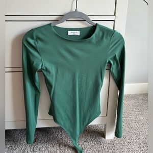 Aritzia Babaton Green Bodysuit